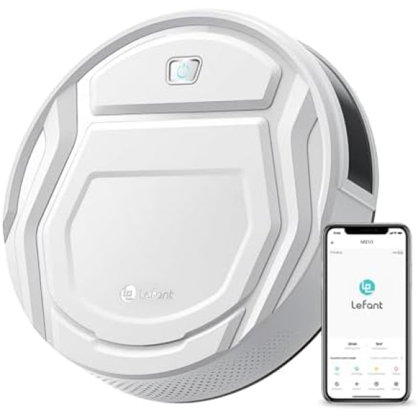 Lefant Robot Vacuum Cleaner, Strong Suction, 120 Mins Runtime, Slim, Low Noise